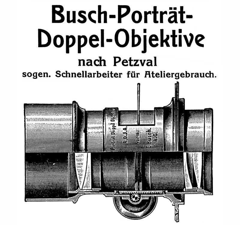 Doppelobjektiv nach Petzval ROIA Busch